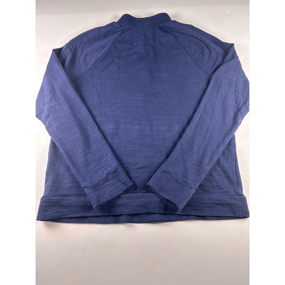 Lilly Pulitzer Luxletic Atleisure Navy Blue Quarter Zip Pullover Gold Hardware M - Picture 5 of 10